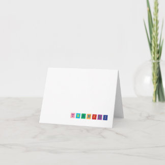 Colorful Blocks Thank You Card