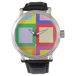 Colorful Blocks Watch