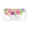 Colorful Blooms Floral Return Address Label