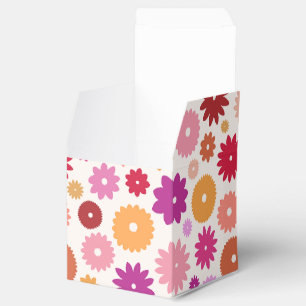 Colorful Blooms Large Pattern Favor Boxes