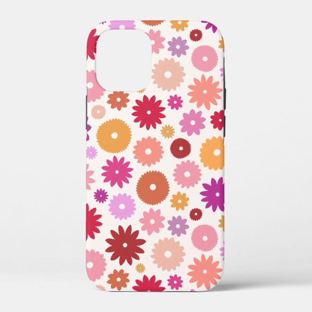 Colorful Blooms Pattern Case-Mate iPhone Case (Back)