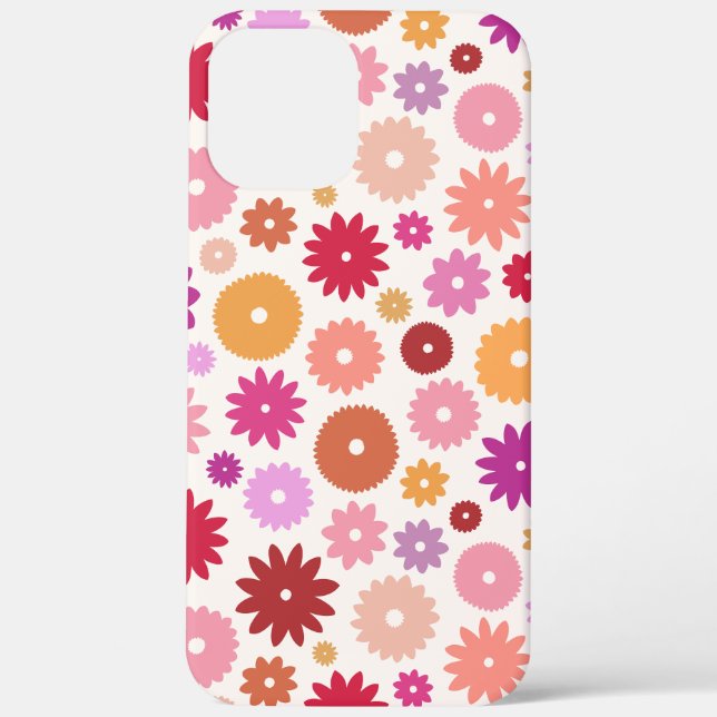 Colorful Blooms Pattern Case-Mate iPhone Case (Back)