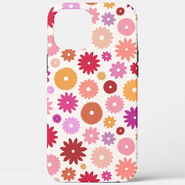 Colorful Blooms Pattern Case-Mate iPhone Case (Back)