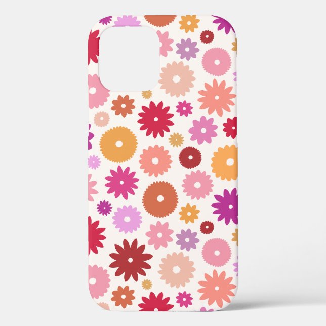 Colorful Blooms Pattern Case-Mate iPhone Case (Back)
