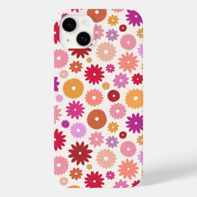 Colorful Blooms Pattern Case-Mate iPhone Case (Back)