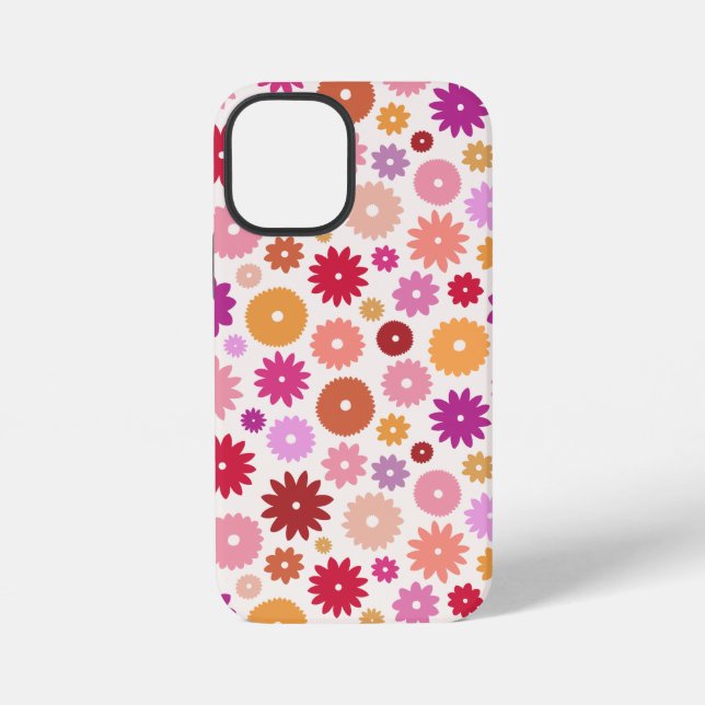 Colorful Blooms Pattern iPhone Case (Back)