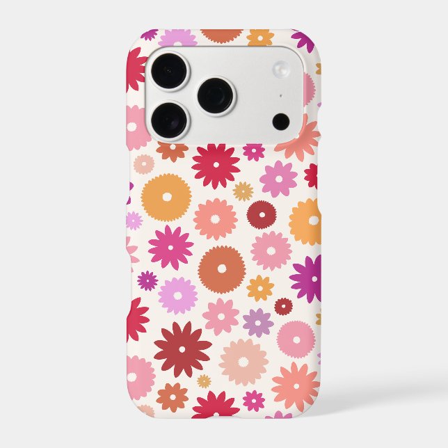 Colorful Blooms Pattern Iphone Case (Back)