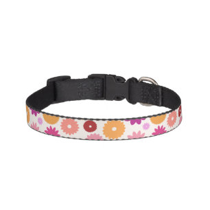 Colorful Blooms Pattern Pet Collar