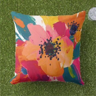 Colorful Blooms Pillow for Any Occasion 