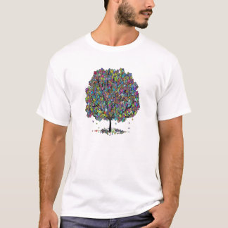 Colorful Blossoming Tree Graphic T-Shirt | Vibrant