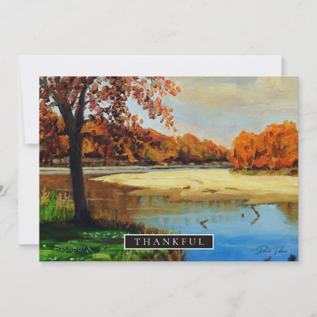 Colorful Blue and Orange Beach Invitation (Front)