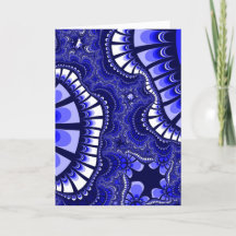 Colorful Blue and White Fractal