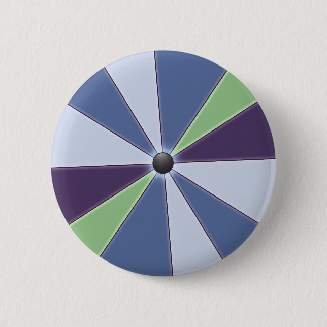 Colorful Blue Beams Graphical Button (Front)