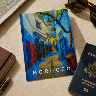 Colorful Blue Chefchaouen Morocco Medina Postcard