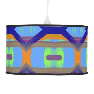 Colorful Blue Green Orange Customized Art Pattern