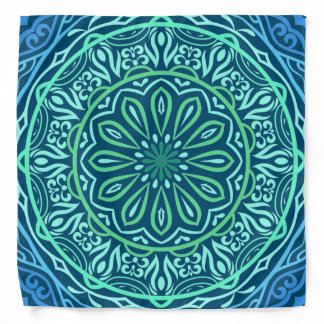 Colorful Blue Mandala Bandana