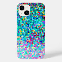 Colorful Blue Multicolored Abstract Art Pattern