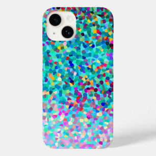 Colorful Blue Multicolored Abstract Art Pattern Case-Mate iPhone 14 Case