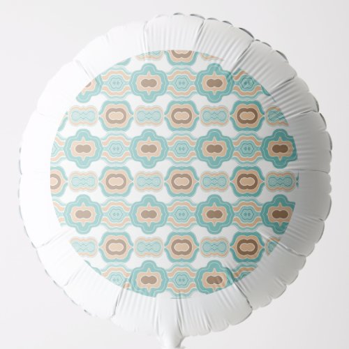 Colorful bluetanbrown medallion balloon