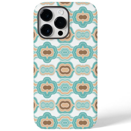 colorful blue/tan/brown medallion Case-Mate iPhone 14 pro max case