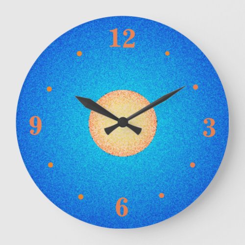 Colorful Blue with YellowGoldKitchen Clocks