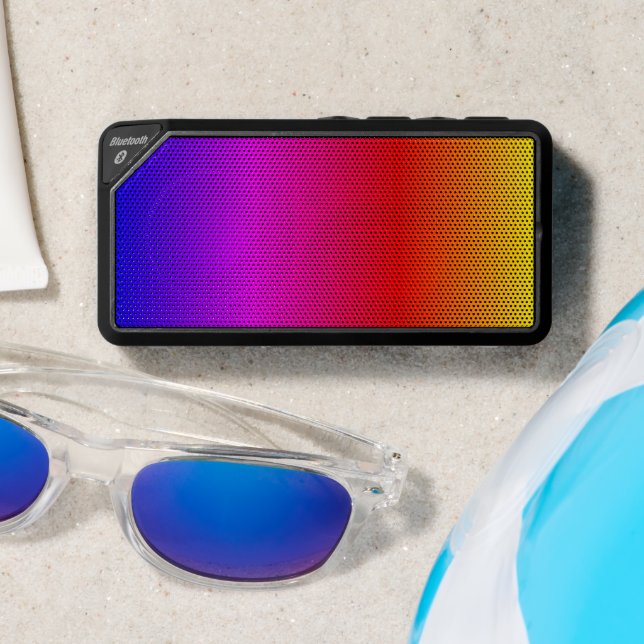 Colorful Bluetooth Speaker Rainbow Colors (Insitu(Beach))