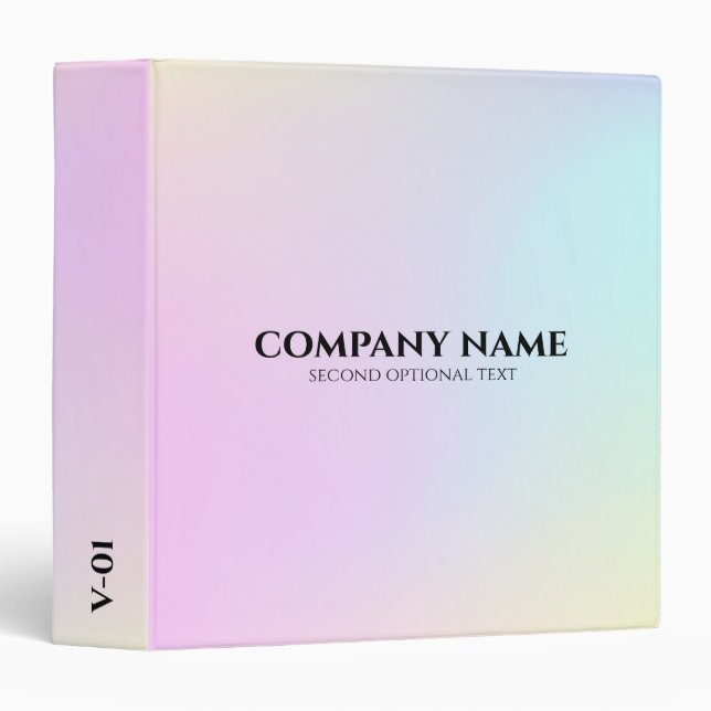 Colorful blurred background 3 ring binder (Front/Spine)