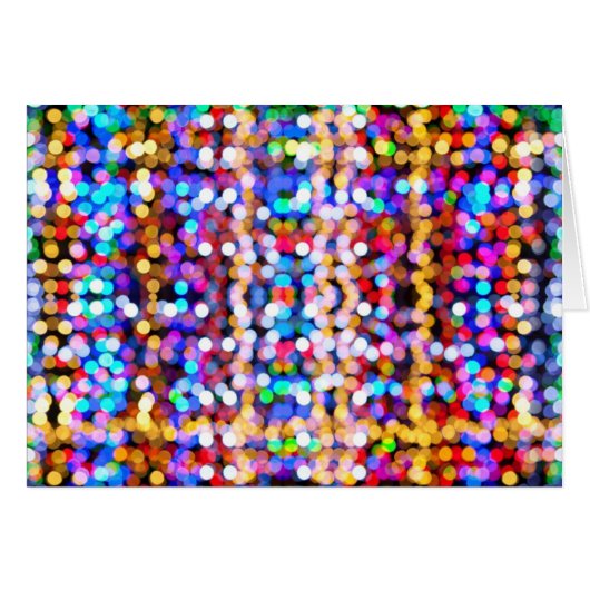 Colorful Blurred Lights Cards (Front Horizontal)