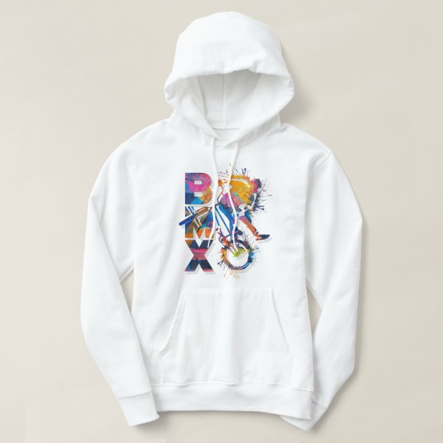 Colorful Bmx Hoodie - Bmx Bike (Design Front)