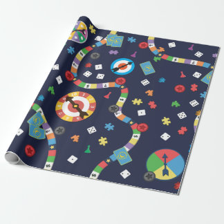 Colorful Board Game Pattern Wrapping Paper