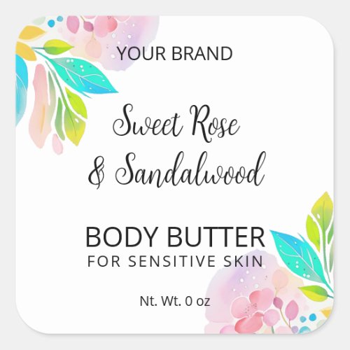 Colorful Body Butter Labels