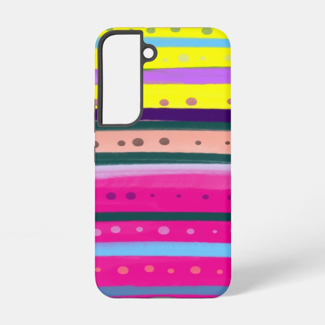 colorful Bohemian Abstract Art Samsung Galaxy Case (Back)