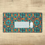 Colorful Bohemian Boho Desk Mat<br><div class="desc">This design may be personalized by choosing the Edit Design option. You may also transfer onto other items. Contact me at colorflowcreations@gmail.com or use the chat option at the top of the page if you wish to have this design on another product or need assistance with this design. See more...</div>