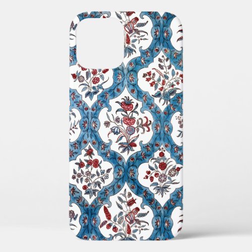 Colorful Bohemian Floral Quatrefoil iPhone 12 Case