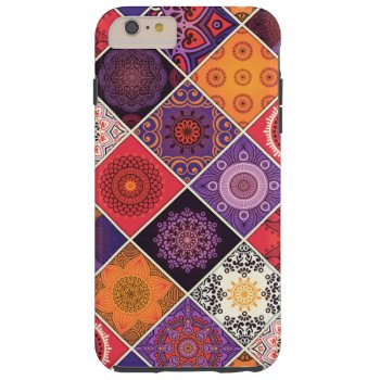 Colorful Bohemian Mandala Patchwork Tough Iphone 6 Plus Case by HeyCase at Zazzle