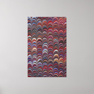 Colorful bohemian nautilus canvas print