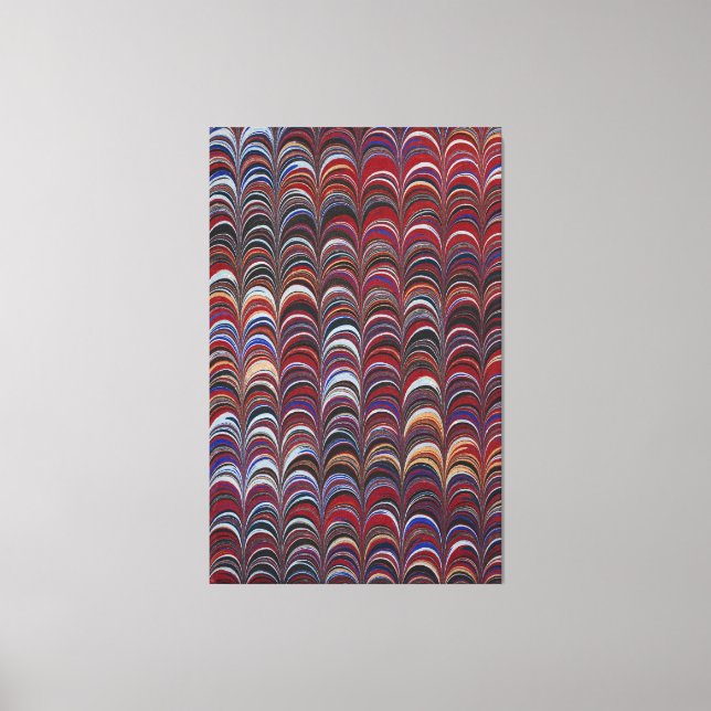 Colorful bohemian nautilus canvas print (Front)