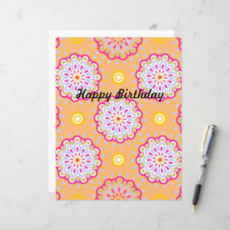 Colorful bohemian ornamental design