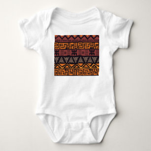 Colorful Bohemian Tribal Geometric Baby Bodysuit