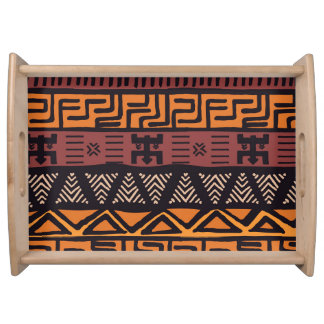 Colorful Bohemian Tribal Geometric Serving Tray