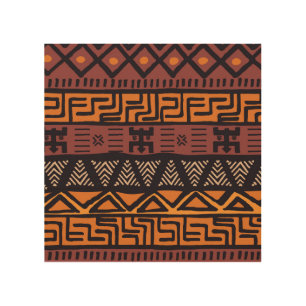 Colorful Bohemian Tribal Geometric Wood Wall Art