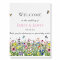 Colorful Bohemian Wildflowers Wedding Welcome Sign