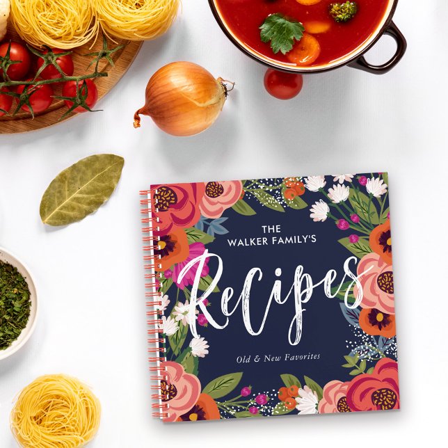 Colorful Boho Flowers Recipes Notebook (Creator Uploaded)