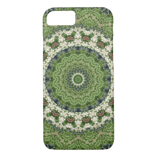 Colorful Boho Green Farmers Market Mandala iPhone 87 Case