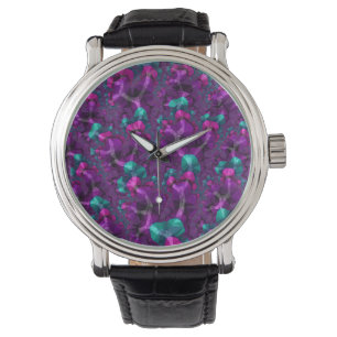 Colorful Boho Hippie Jewel Tone Low Poly Fractal Watch