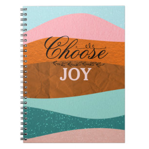 Colorful Boho Inspirational Positive Quote Notebook