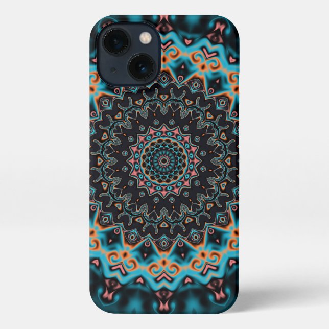 Colorful Boho Mandala iPhone Case (Back)