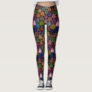 Colorful Boho Mandala Pattern Leggings