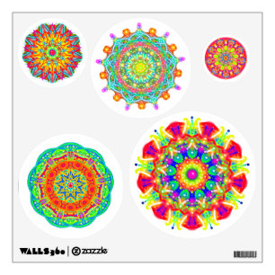 Colorful Boho Mandalas Wall Decal Set