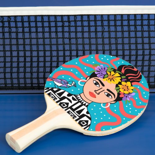 Colorful Boho Mexican Folk Art Paddle